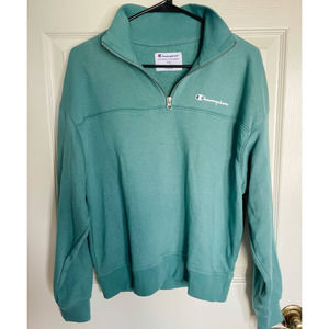 Champion Green Pullover Sweatshirt Size Medium